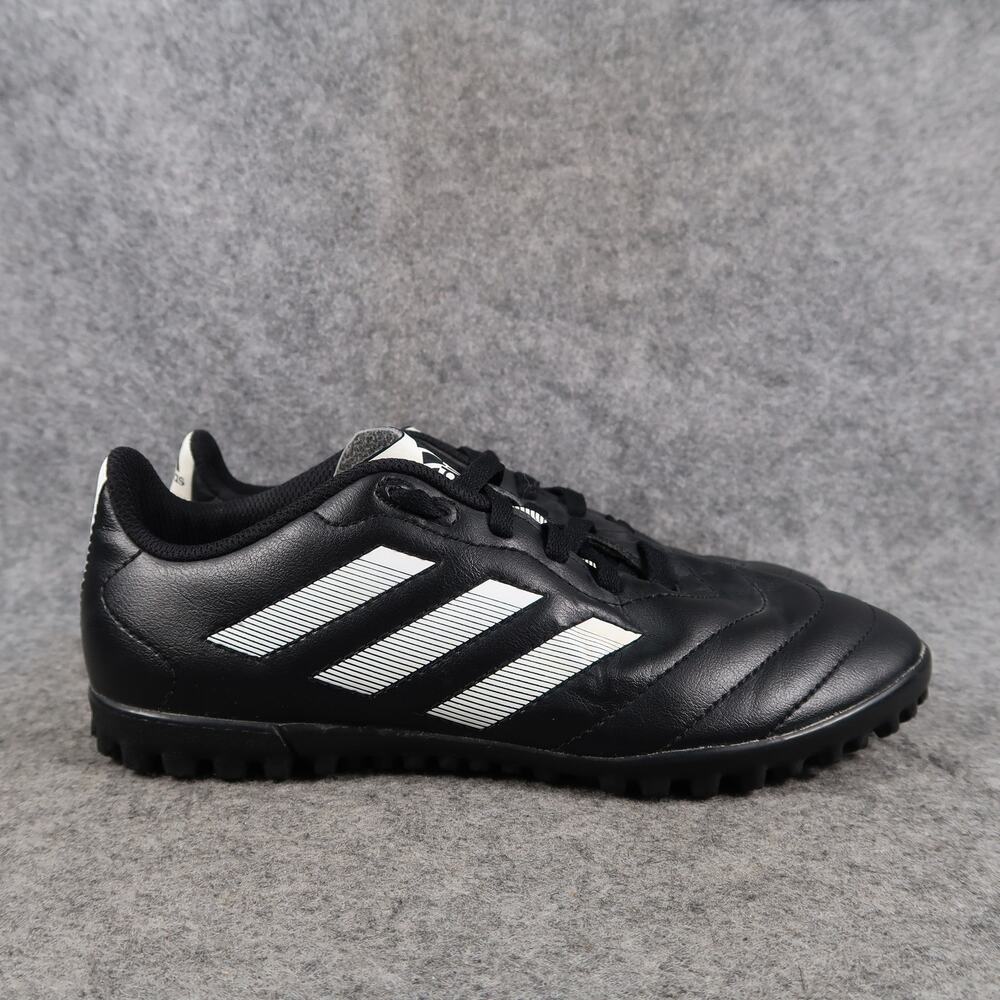 Adidas Shoes Kids 3.5 Goletto VIII Turf Soccer Cleats Black White Lace Up Sport